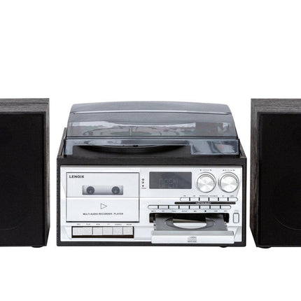 Audio Home Entertainment System (Black) Turntable, CDs, Vinyl, Wireless Streaming & More.
