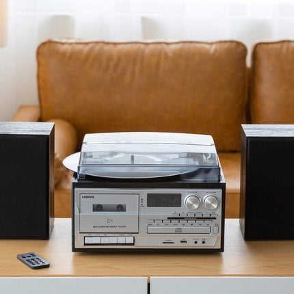 Audio Home Entertainment System (Black) Turntable, CDs, Vinyl, Wireless Streaming & More.