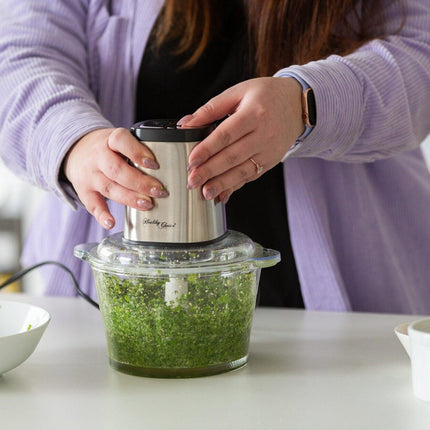 Large Powerful Food Chopper/ Stainless Steel/ 2kg Capacity/ 300W.