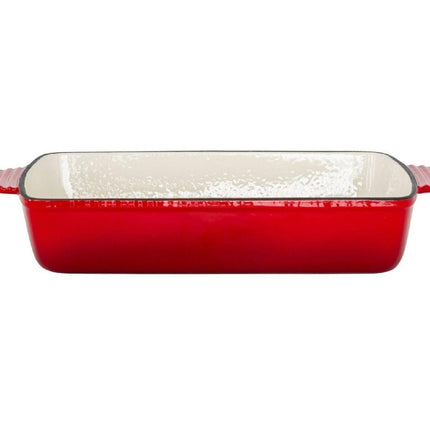 Enamelled Cast Iron 38.5x23cm Rectangular Roaster (3.4L) - Red.
