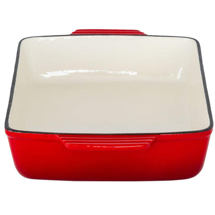Enamelled Cast Iron 38.5x23cm Rectangular Roaster (3.4L) - Red.