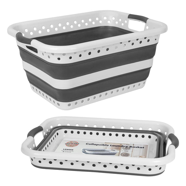 45L Space Saving  Laundry Basket,  Collapsible Hamper for Dorms, RVs, Homes & Garages.