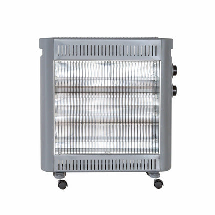 2200W Quartz Infrared Radiant Heater with Adjustable Thermostat and 2 Power Settings.