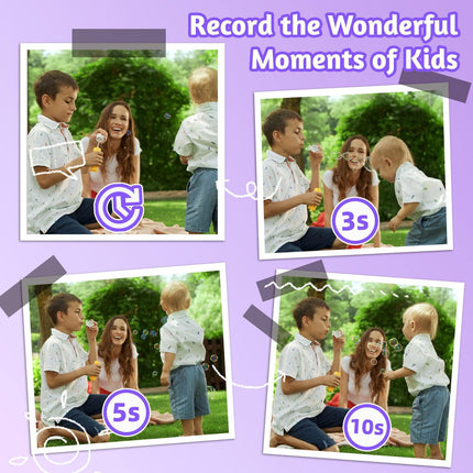 Kids 48MP Instant Print Camera with Dual Lens and 1080P HD Video.