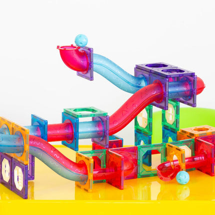 118 Pcs non-toxic STEM Educational, Durable Magnetic Tiles/Puzzle with Storage Bag.