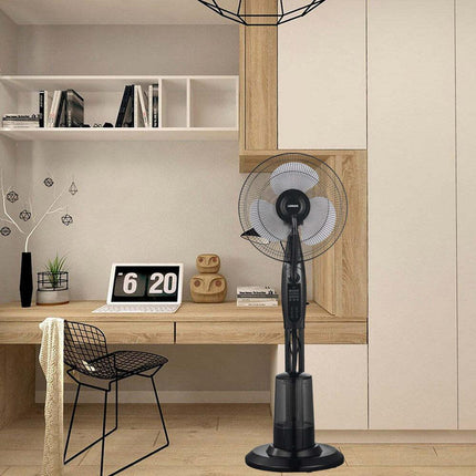 Freestanding Air Cooling Fan w/Misting Water Spray, W40cm, H1.2m + RC.