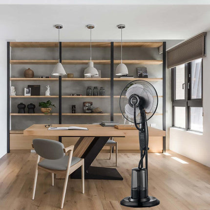 Freestanding Air Cooling Fan w/Misting Water Spray, W40cm, H1.2m + RC.