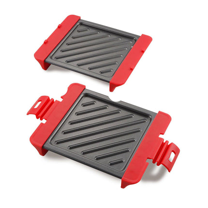 Compact Microwave Sandwich Maker Non-Stick Grill Plates for Quick Meals at Home, Work, or Travel.