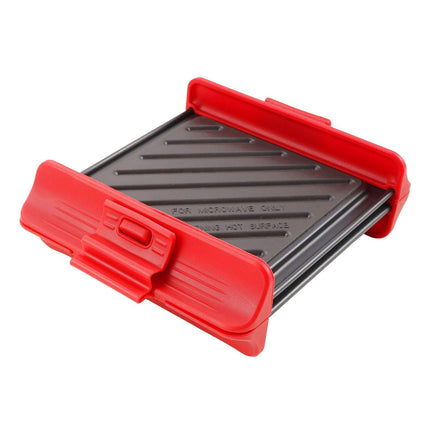 Compact Microwave Sandwich Maker Non-Stick Grill Plates for Quick Meals at Home, Work, or Travel.
