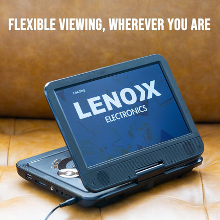 10.1" Portable DVD Player w/ 270-Degrees Swivel-Screen & Rechargeable.