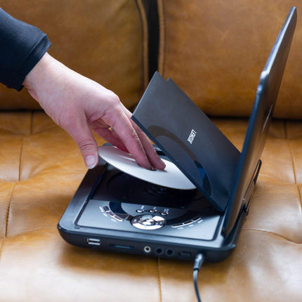 10.1" Portable DVD Player w/ 270-Degrees Swivel-Screen & Rechargeable.