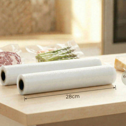 Vacuum Sealer Bags for Fresher Food (28cm) 2-Pack of Rolls.