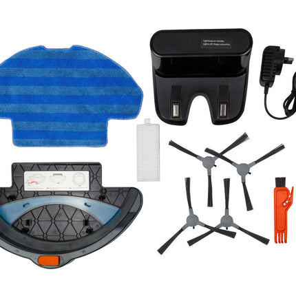 Smart Robot Vacuum Cleaner w/ 3-in-1 HEPA & Mopping Pad (Black).