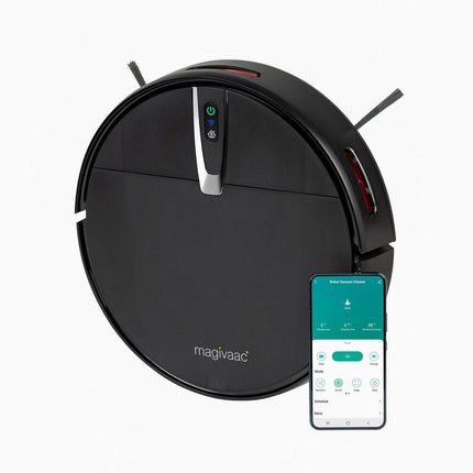 Smart Robot Vacuum Cleaner w/ 3-in-1 HEPA & Mopping Pad (Black).