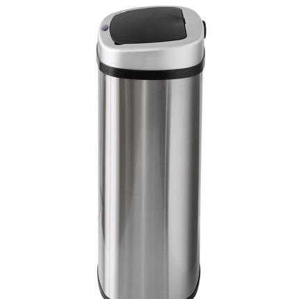 60L Stainless Steel Motion Sensor Rubbish Bin.
