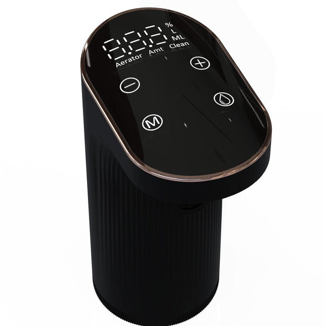 Instant Wine Aerator & Dispenser with Adjustable Bottle Fit.