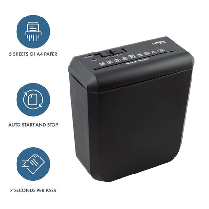Home & Office Shredder, 5 x A4 At Once, Auto Start/Stop Function.