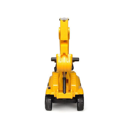 Ride-on Children's Excavator (Yellow) w/ Dual Operation Levers to Scoop.