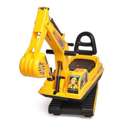 Ride-on Children's Excavator w/ Sturdy Track and Dual Operation Levers to Scoop.