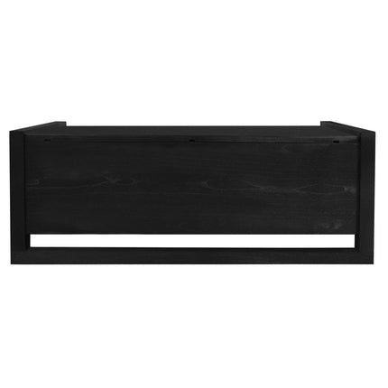 Jasper Blanket Box/Storage Bench (Black).