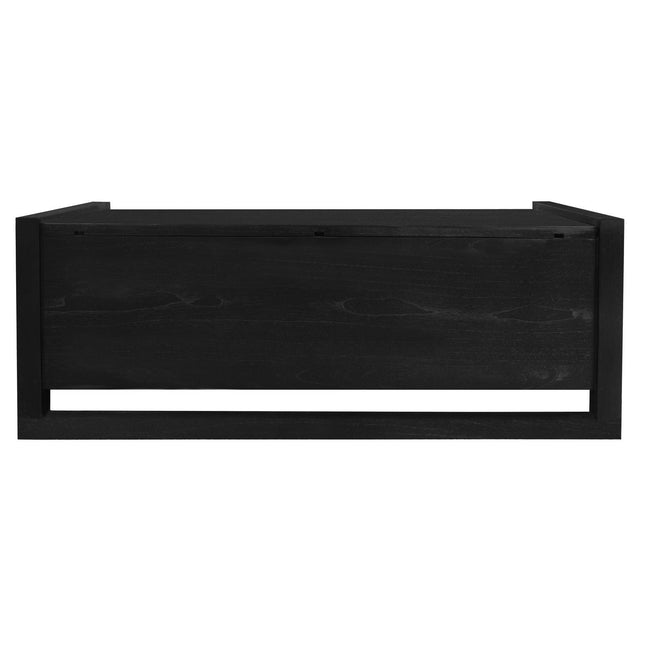 Jasper Blanket Box/Storage Bench (Black).