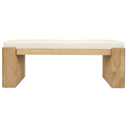 Adelle Solid Mindi Timber Bench - Small (Natural).