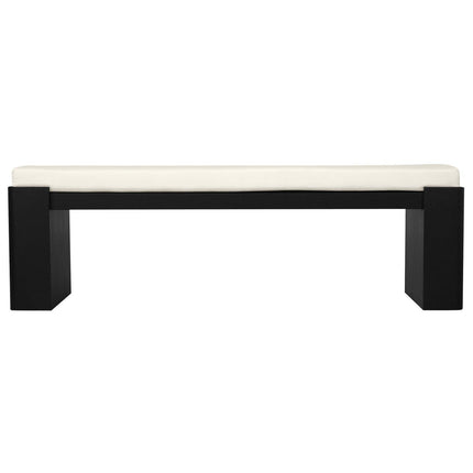 Adelle Solid Mindi Timber Bench - Large (Black).