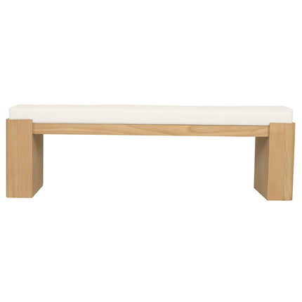 Adelle Solid Mindi Timber Bench - Large (Natural).