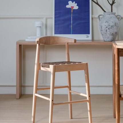 Kelly Rattan Dining Chair (Almond).