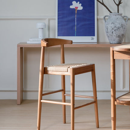 Kelly Rattan Dining Chair (Almond).