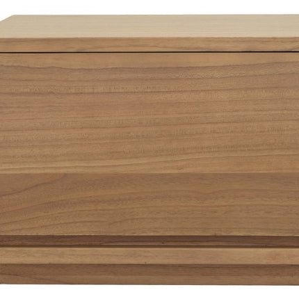 Oscar 1 Drawer Low Bedside Table (Natural).