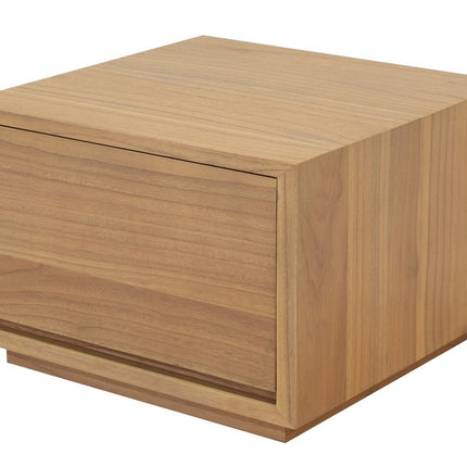 Oscar 1 Drawer Low Bedside Table (Natural).