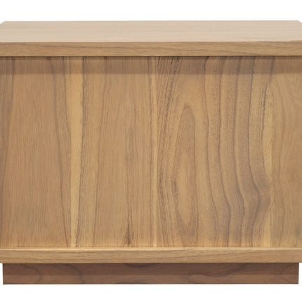 Oscar 1 Drawer Low Bedside Table (Natural).