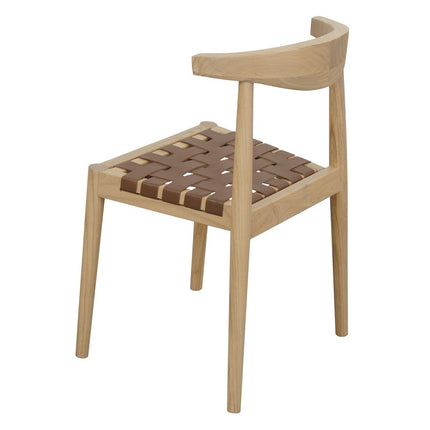 Kelly Rattan Dining Chair (Almond)