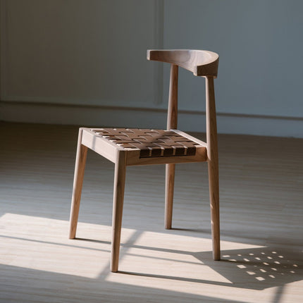 Kelly Rattan Dining Chair (Almond)