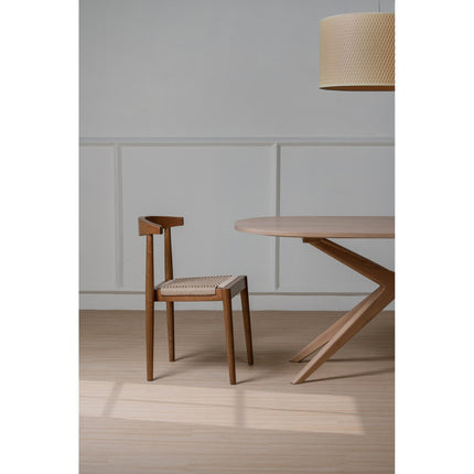 Kelly Rattan Dining Chair (Almond)