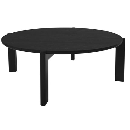 Adelle Round Coffee Table (Black).