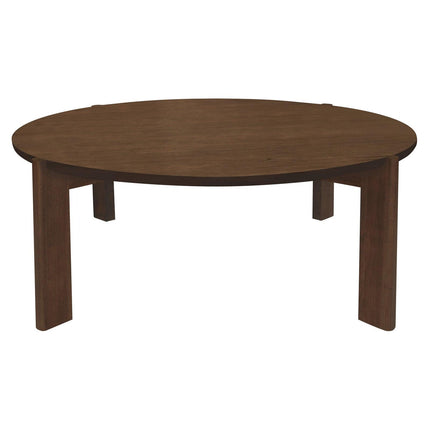 Adelle Round Coffee Table (Walnut).
