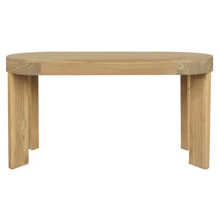 Brentwood 2 Drawer Oval Desk (Natural).