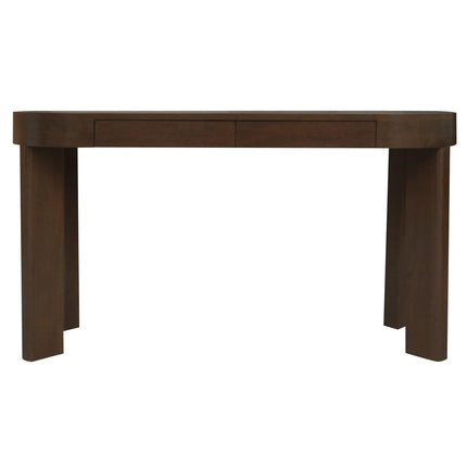 Brentwood 2 Drawer Oval Desk (Walnut).