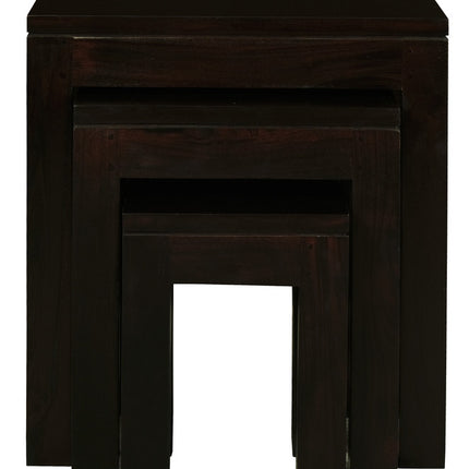 Queen Ann Nest of Table Set of 3 (White).