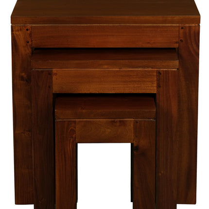 Amsterdam Nest of Table Set of 3 (Mahogany).