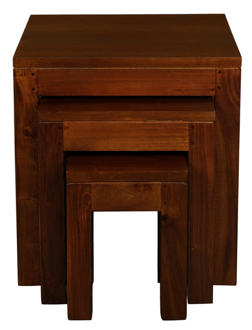 Amsterdam Nest of Table Set of 3 (Mahogany).