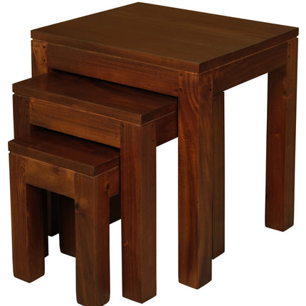 Amsterdam Nest of Table Set of 3 (Mahogany).