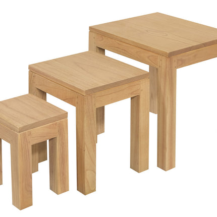 Amsterdam Nest of Table Set of 3 (Mahogany).
