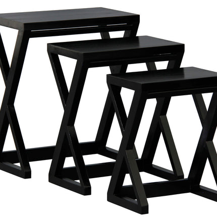Amsterdam Nest of Table Set of 3 (Mahogany).