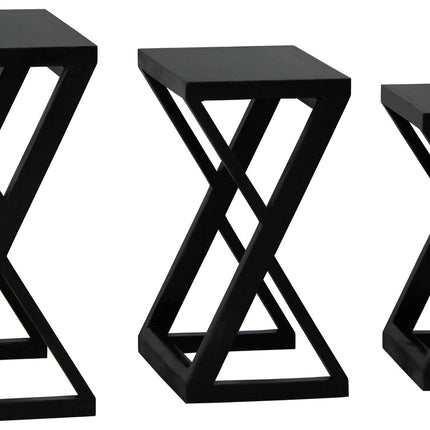 Amsterdam Nest of Table Set of 3 (Mahogany).