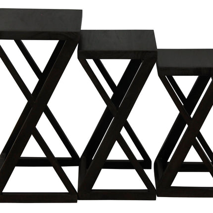 Amsterdam Nest of Table Set of 3 (Mahogany).