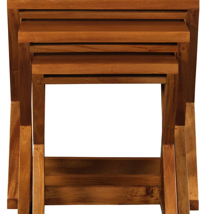 Amsterdam Nest of Table Set of 3 (Mahogany).