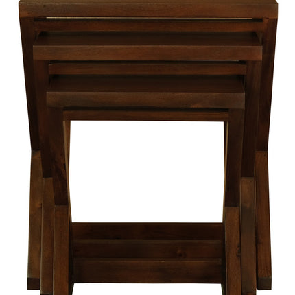 Amsterdam Nest of Table Set of 3 (Mahogany).